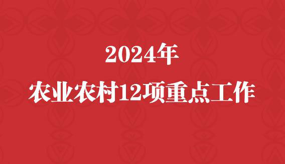 2024年農業農村12項重點工作